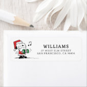 pinda's | Snoopy Santa Claus Accordian Etiket (Insitu)