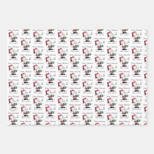pinda's | Snoopy Santa Claus Accordian Inpakpapier Vel (Voorkant 3)