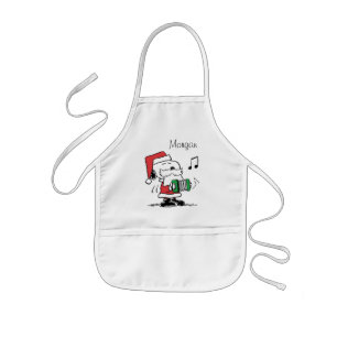 pinda's Snoopy Santa Claus Accordian Kinder Schort