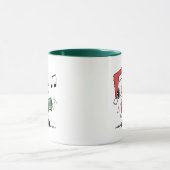 pinda's | Snoopy Santa Claus Accordian Mok (Midden)