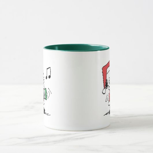 pinda's | Snoopy Santa Claus Accordian Mok (Midden)