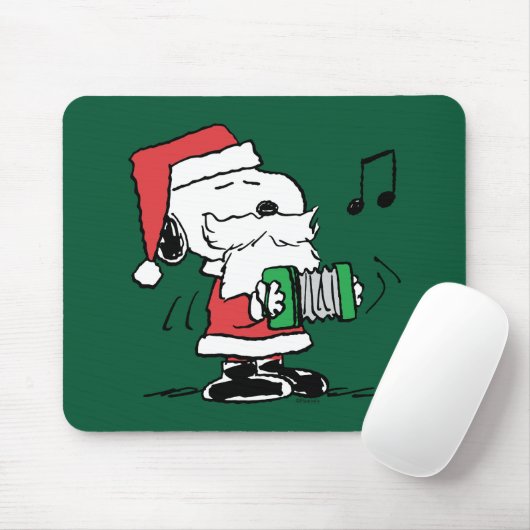 pinda's | Snoopy Santa Claus Accordian Muismat (Met muis)