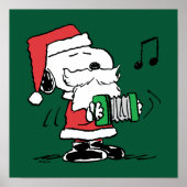 pinda's | Snoopy Santa Claus Accordian Poster (Voorkant)