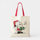 pinda's | Snoopy Santa Claus Accordian Tote Bag (Achterkant)