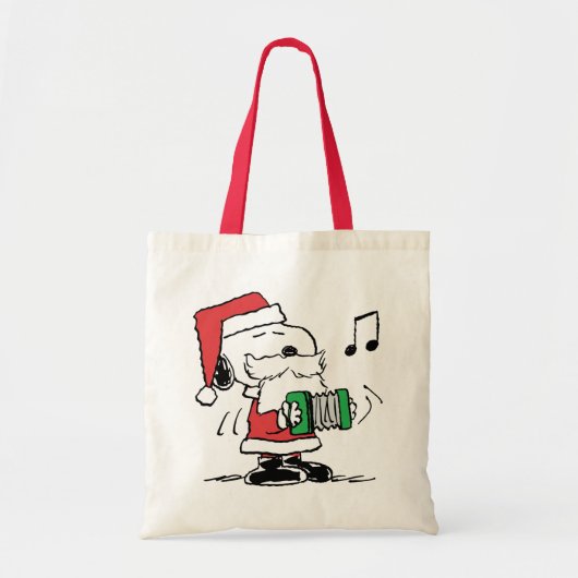 pinda's | Snoopy Santa Claus Accordian Tote Bag (Voorkant)