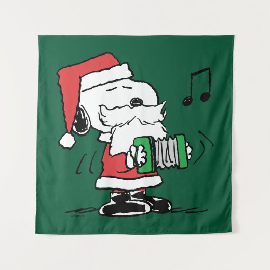 pinda's | Snoopy Santa Claus Accordian Wandkleed (Voorkant)