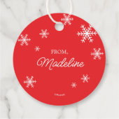 pinda's | Snoopy Santa Claus Bedankjes Labels (Achterkant)