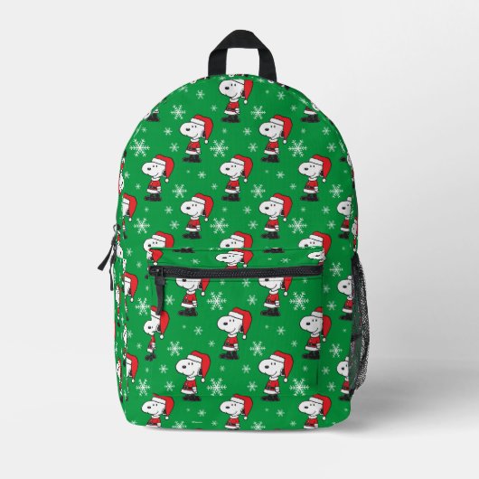 pinda's | Snoopy Santa Claus Bedrukte Rugzak (Voorkant)