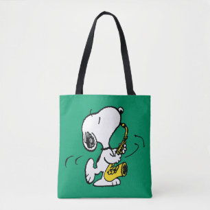 pinda's Snoopy saxofonist Draagtas