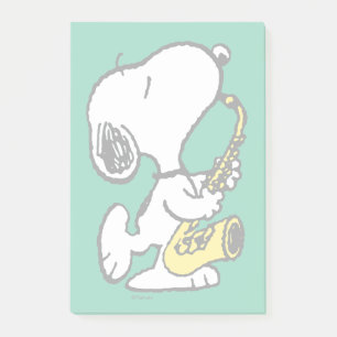 pinda's Snoopy saxofonist Post-it® Notes