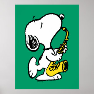 pinda's Snoopy saxofonist Poster