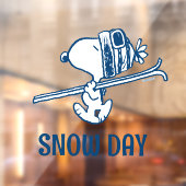 pinda's | Snoopy Ski Trip Raamsticker (Vel 2)