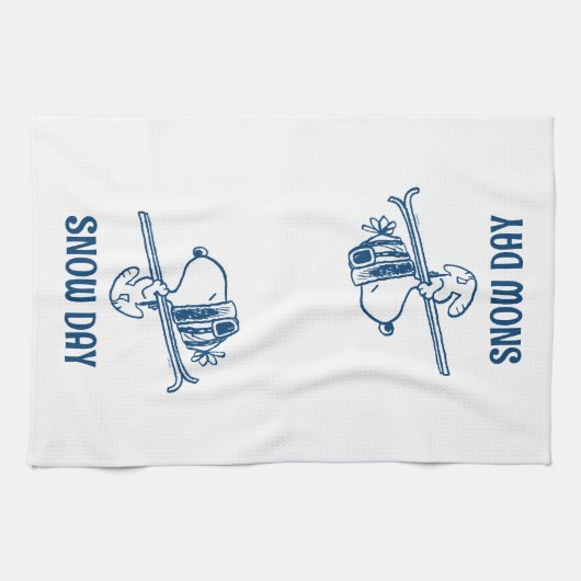 pinda's | Snoopy Ski Trip Theedoek (Horizontaal)