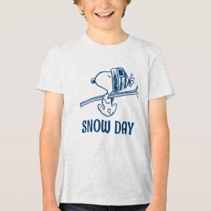 pinda's Snoopy Ski Trip Tri-Blend Shirt