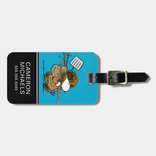 pinda's | Snoopy Snow Warrior Bagagelabel (Voorkant horizontaal)