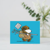 pinda's | Snoopy Snow Warrior Briefkaart (Staand voorkant)