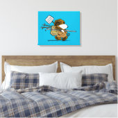 pinda's | Snoopy Snow Warrior Canvas Afdruk (Insitu (Slaapkamer))