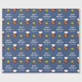 pinda's | Snoopy Space Birthday Cadeaupapier (Vlak)