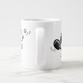 pinda's | Snoopy speelt tennis Extra Grote Beker (Achterkant)