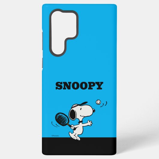 pinda's | Snoopy speelt tennis Samsung Galaxy Hoesje (Achterkant)
