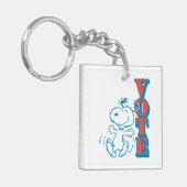 pinda's | Snoopy - Stemming Sleutelhanger (Voorkant Links)