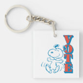 pinda's | Snoopy - Stemming Sleutelhanger (Voorkant)