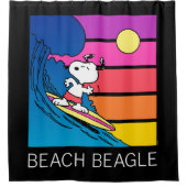 pinda's | Snoopy Surfing Douchegordijn (Voorkant)