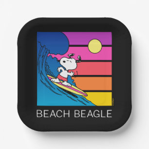 pinda's Snoopy Surfing Papieren Bordje