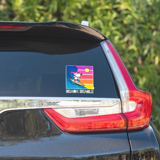pinda's | Snoopy Surfing Sticker (Auto Zijkant)