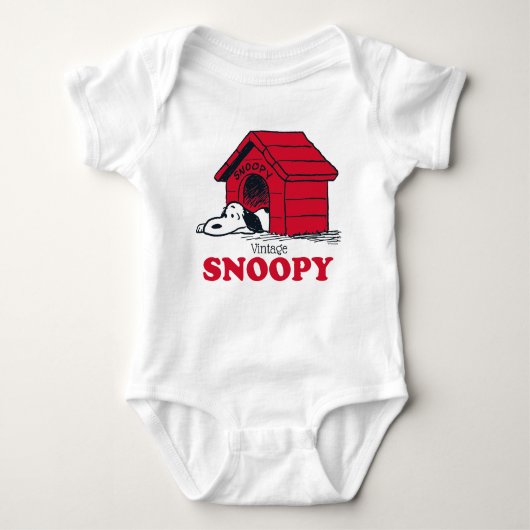 PINDA'S | Snoopy toen & nu Romper (Voorkant)