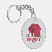 PINDA'S | Snoopy toen & nu Sleutelhanger (Voorkant Links)