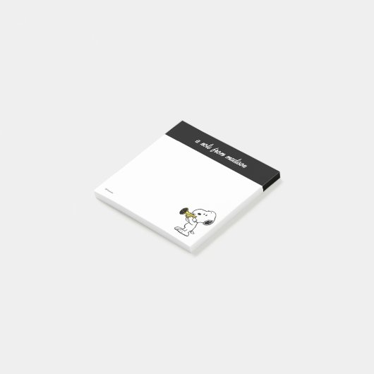 pinda's | Snoopy trompetspeler Post-it® Notes (Schuin)