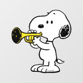 pinda's | Snoopy trompetspeler Raamsticker (Vel)