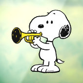 pinda's | Snoopy trompetspeler Raamsticker (Vel 3)