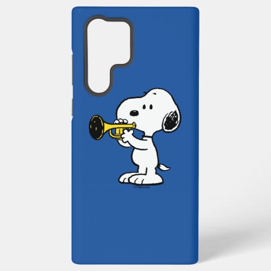 pinda's | Snoopy trompetspeler Samsung Galaxy Hoesje (Achterkant)