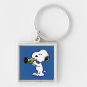 pinda's | Snoopy trompetspeler Sleutelhanger (Voorkant)
