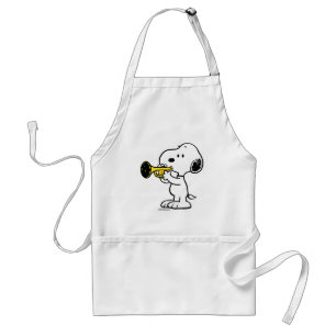 pinda's Snoopy trompetspeler Standaard Schort
