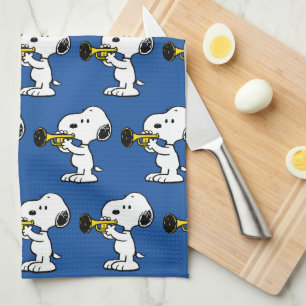 pinda's   Snoopy trompetspeler Theedoek