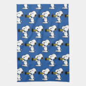 pinda's | Snoopy trompetspeler Theedoek (Verticaal)