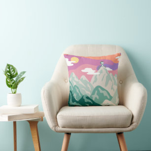 pinda's Snoopy & Troop Hiking the Mountain Kussen