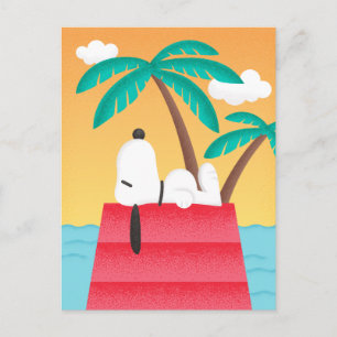pinda's Snoopy Tropical Deco Dreams Briefkaart