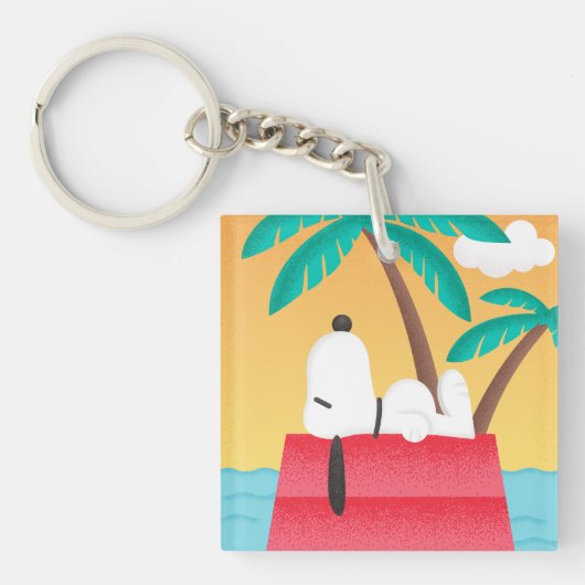 pinda's | Snoopy Tropical Deco Dreams Sleutelhanger (Voorkant)