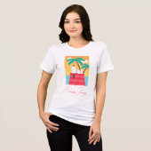 pinda's | Snoopy Tropical Deco Dreams Tri-Blend Shirt (Voorkant volledig)