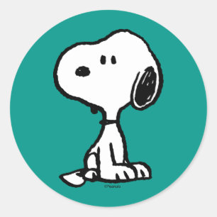 pinda's   Snoopy Turns Ronde Sticker
