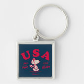 pinda's | Snoopy USA Land of the Free Sleutelhanger (Voorkant)