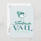 pinda's | Snoopy Vail Colorado Briefkaart (Voorkant / Achterkant)