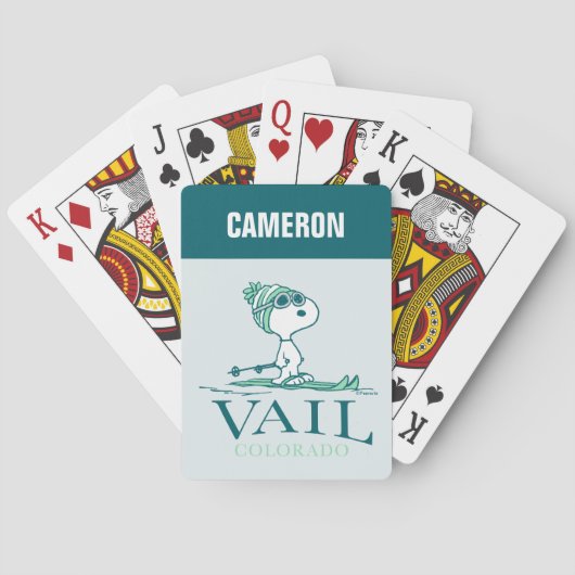 pinda's | Snoopy Vail Colorado speelkaarten (Achterkant)