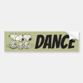 pinda's | Snoopy Walking Tall Bumpersticker (Voorkant)