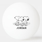 pinda's | Snoopy Walking Tall Pingpongballen (Achterkant)