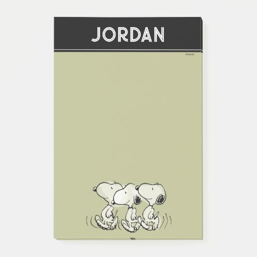 pinda's | Snoopy Walking Tall Post-it® Notes (Voorkant)